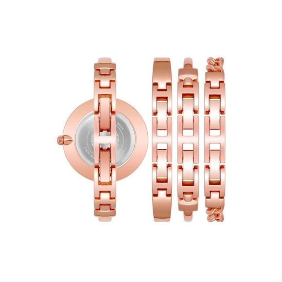 Stacking watch and bangle set - white rose gold - Picture 6 of 7